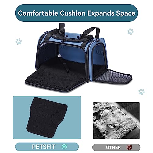 Image of PETSFIT Dog Carrier for Small Dogs, Large, Blue