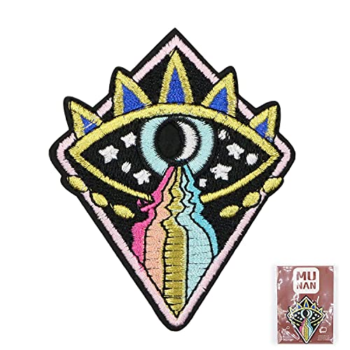 Milky Way Rhombic Eyes Patch Embroidered Applique Badge Iron On Sew On Emblem