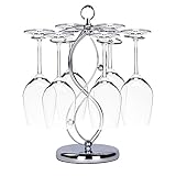 SAFE ENOUGH: The wide metal ring that forms the base keeps the wine glass stand sturdy and your wine glasses safe. Ideal for setting on any counter or tabletop to store your stemware and keep it within easy reach for you. Very good product for Mother's Day, Father's Day, Black Friday, Christmas and other holidays