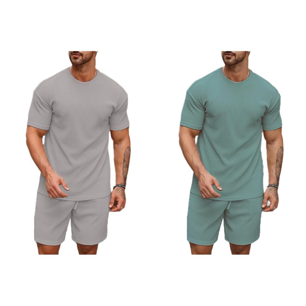 smowkly Men's Pyjama Set || T-Shirt and Shorts Set for Men || Night Wear for Men || Night Suit for Men Pack of 2-picture-35