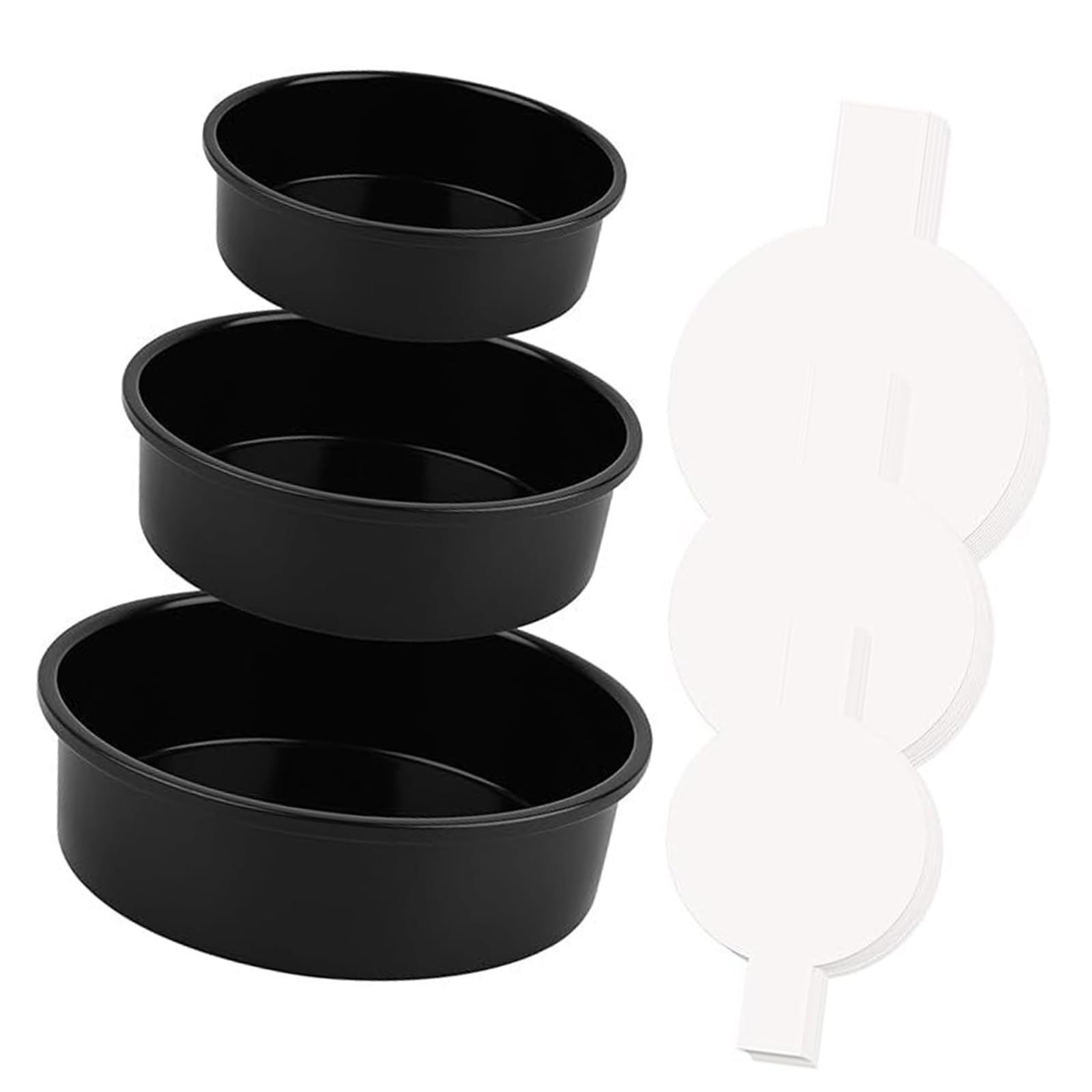 Xinsheinelry Round Cake Molds Round Dessert Baking Pans Stainless Steel Texture Cake Pans Baking Molds Present for Enthusiasts