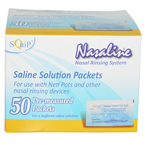 Squip Products Nasaline Salt Pre-Measured Packets - 50 Packets
