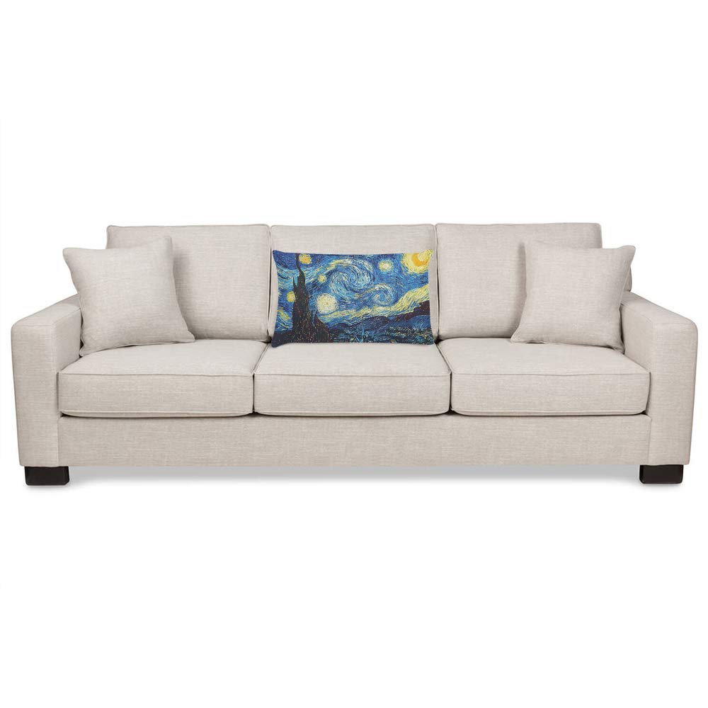 Federa Per Cuscino EKOBALA 50x76 Cm Con Dipinto Di Van Gogh - Cuscino Decorativo In Microfibra Stampato Fronte/retro Con Cerniera Invisibile - Ideale Per Divano, Letto E Arredo Casa, Regalo Creativo - 4