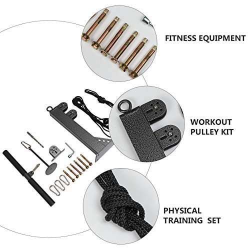 BESPORTBLE, 1 conjunto de polia profissional para musculação e força muscular, acessórios para muscu