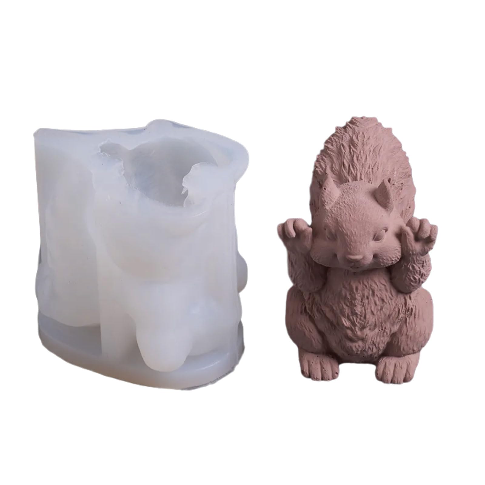 Osniyaw Fist Squirrel Silicone Baking Mould For Realistic Soap, Chocolate, Craft Creations, Reusable Animal Moulds
