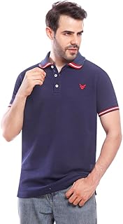 تيشرت بولو رجالي عصري بأكمام قصيرة من كوب، (عبوة من قطعة واحدة) 1100241