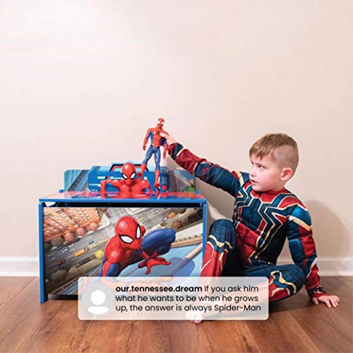 Delta Children Deluxe Toy Box, Spider-Man #TOP4