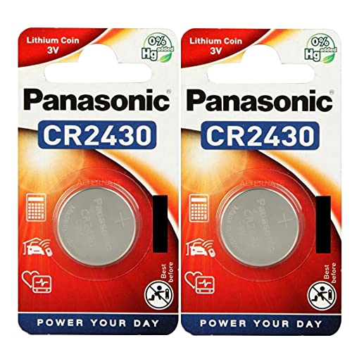 Panasonic CR2430 Lot de 2 piles 3V au lithium