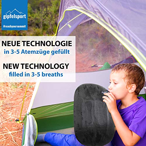 Cuscino gonfiabile verde con federa