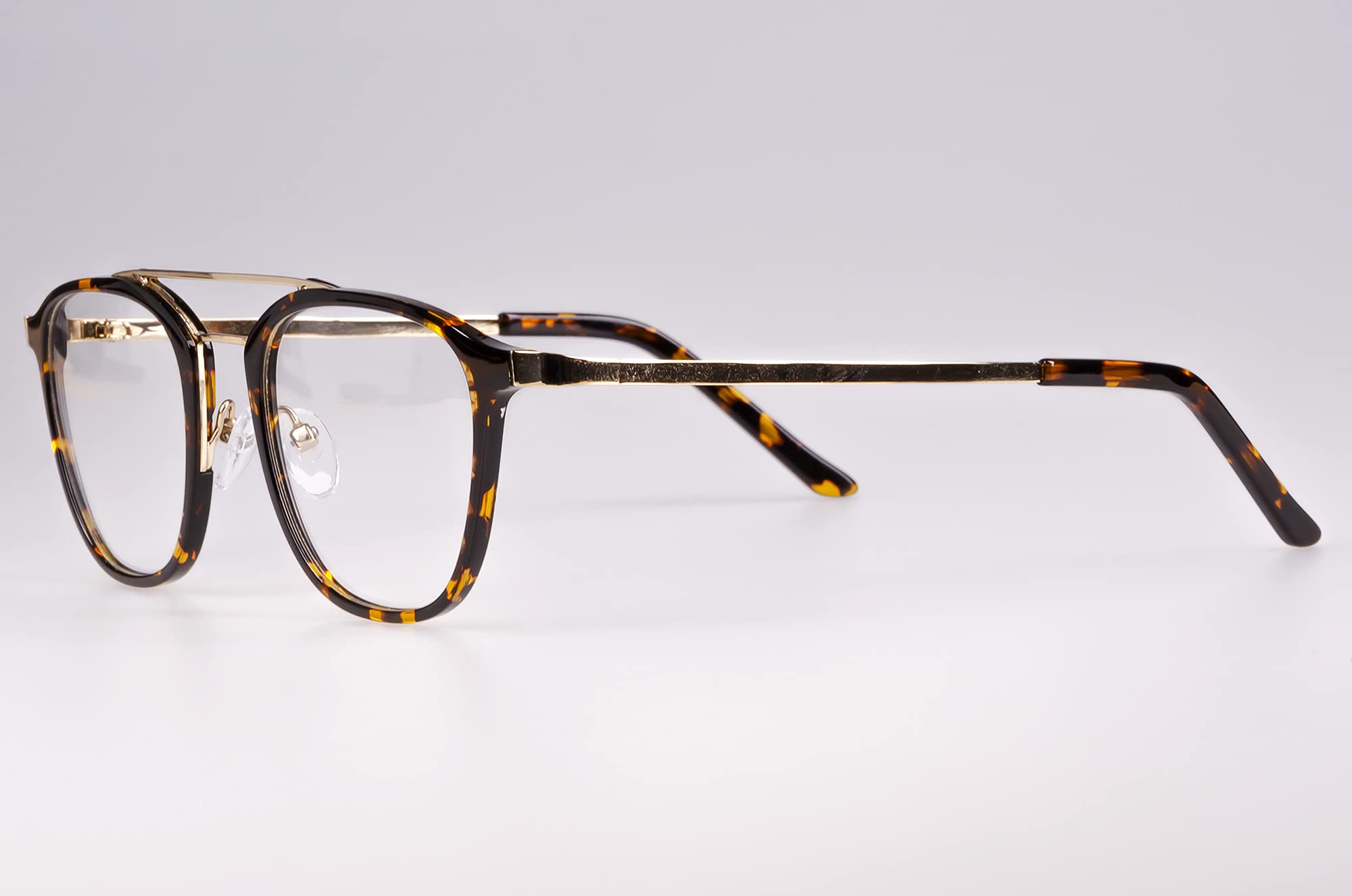 Edison & King Zen Reading Glasses - Retro Glasses with Double Bridge - Premium Lenses, Anti-Reflective with Hardcoat (Copper, 0,00 dpt) - Image 3