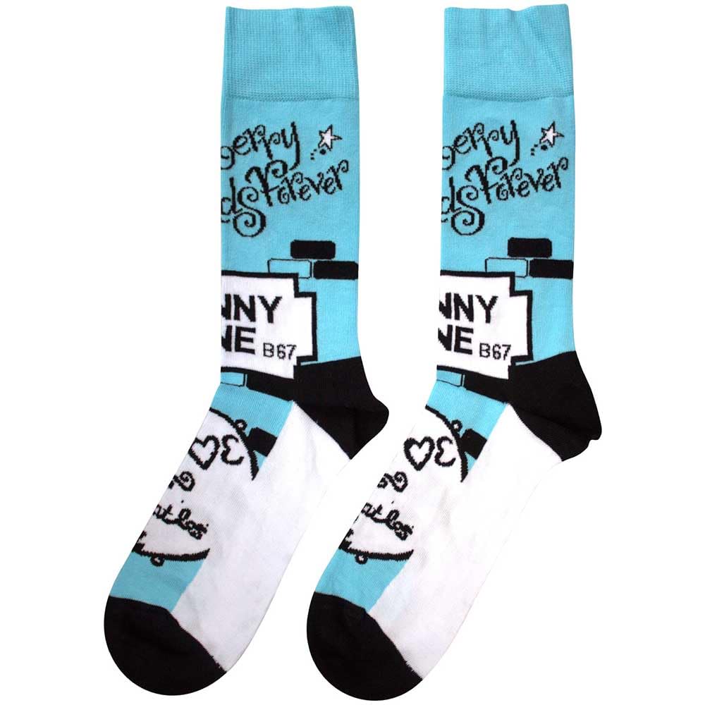 Rock Off officially licensed products The Beatles Strawberry Fields Penny Lane Ankle Socks One Size