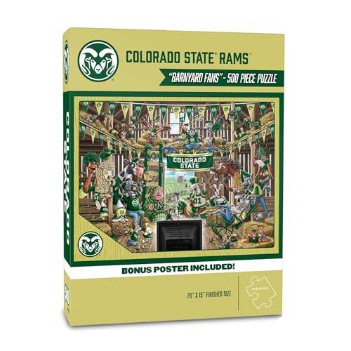 YouTheFan NCAA Colorado State Rams Barnyard Fans 500pc Puzzle 15" x 20"