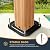 HAPPATIO 12' x 20' Hardtop Gazebo, Outdoor Wood Grain Aluminum with Galvanized Steel, Patio Double Roof Permanent Metal Gazebo Canopy with Netting and Curtains for Backyard, Patio, Deck (Brown)