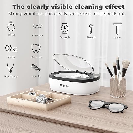 Ultraschallreinigungsgerät Ultraschallreiniger Ultraschallgerät KECOOLKE 750ml Sonic Cleaner mit...