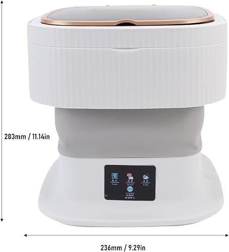 Miniatura 2 de TOPINCN Lavadora plegable automática de 11.5 L, lavadora portátil, mini lavadora de ropa pequeña, lavadora plegable para ropa interior, bebé