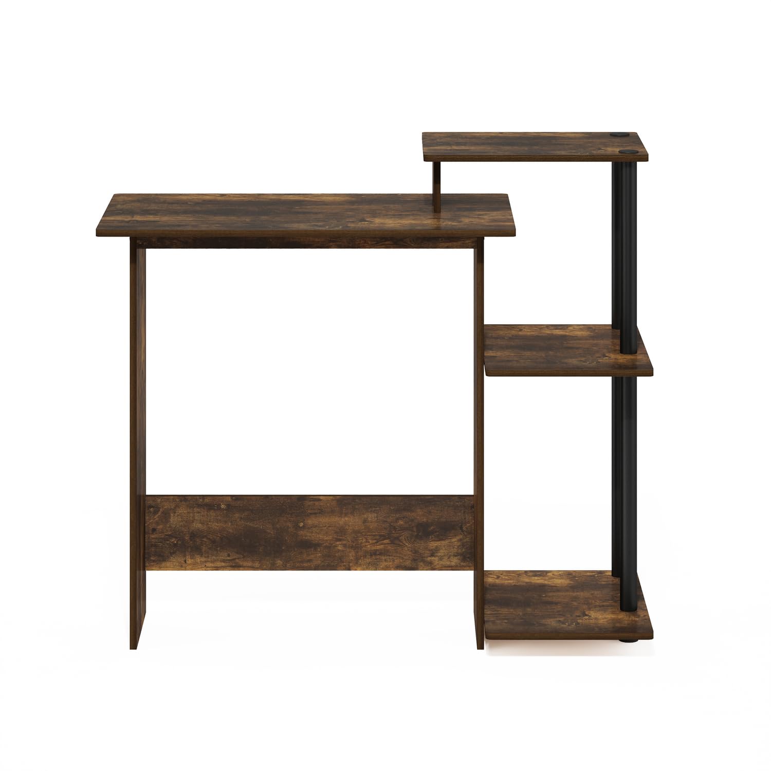 Furinno Efficient Home Laptop Notebook Computer Desk  Amber Pine/Black