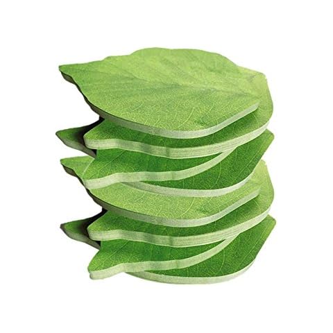Funny live Leaf Sticky Note Pads Memo Pads Anti-forgetting Reminder Note DIY Decoration Home Wall/Photo Wall Decoration,50 Sheets/Pad,8 Pads,400 Pages in Total Cover