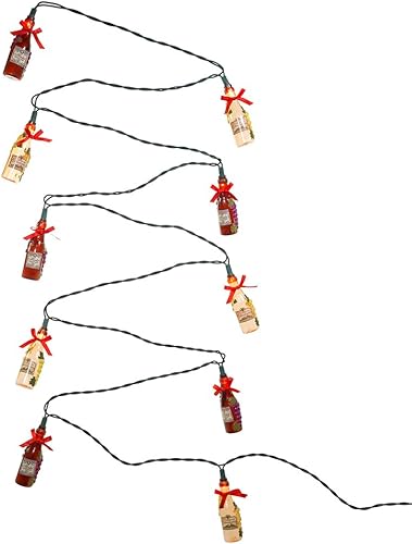 Kurt Adler UL - Botella de vino de 10 luces con juego de luces adhesivas