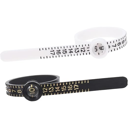 Jewelry Measure Tape Finger Gauge 2pcs