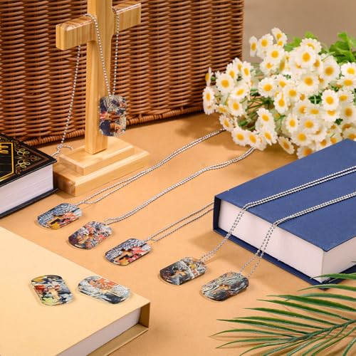 24 Pcs Religious Christian Dog Tag Necklace Acrylic Cross Necklace Pendant Religious Party Favors Inspirational Motivational Christian Gifts for Women Men Sunday School Prizes Party Favor3