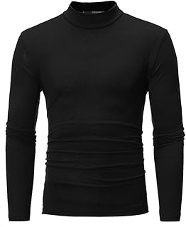 Camisa de hombre jeans azul mochila ajuste blusa para hombres abajo manga larga elástico sólido delgado blusa hombre suéter moderno cuello alto manga larga camisa