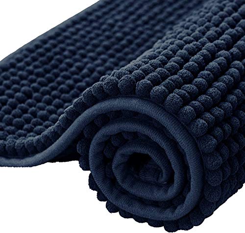 subrtex Alfombrilla de Baño Antideslizante Alfombra de Felpa de Chenille Absorbente Alfombras de Cocina Alfombra de Ducha (40×60cm,Armada)