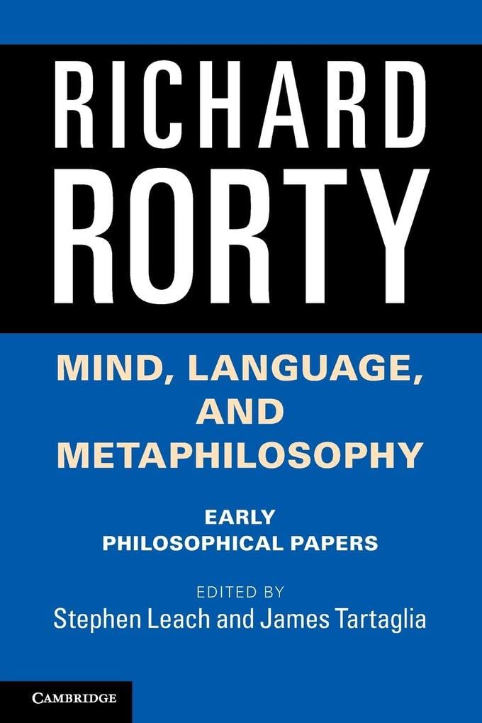 Mind, Language, and Metaphilosophy: Early Philosophical Papers