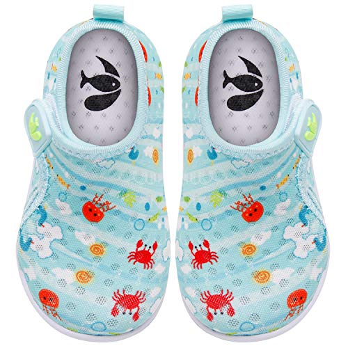 Image of FEETCITY Baby Boys Girls Water Sport Shoes Barefoot Kids Aqua Socks Quick-Dry Beach Swim Pool Shoes