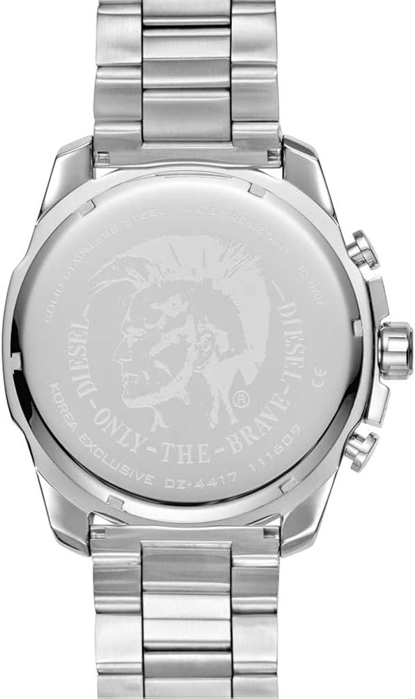 Diesel Orologio da uomo Chief Series con data, tre lancette, acciaio inossidabile Diesel Orologio da uomo Chief Series con data, tre lancette, acciaio inossidabile