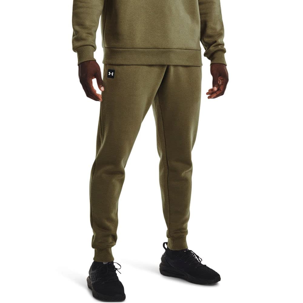 Under Armour Mens Rival Fleece Jogging Pants Green M