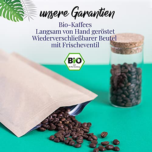 ORIGEENS Bio Kaffeebohnen Probierset 1kg | Premium Bio Arabica Kaffee Ganze Bohnen Set 4x250g |...
