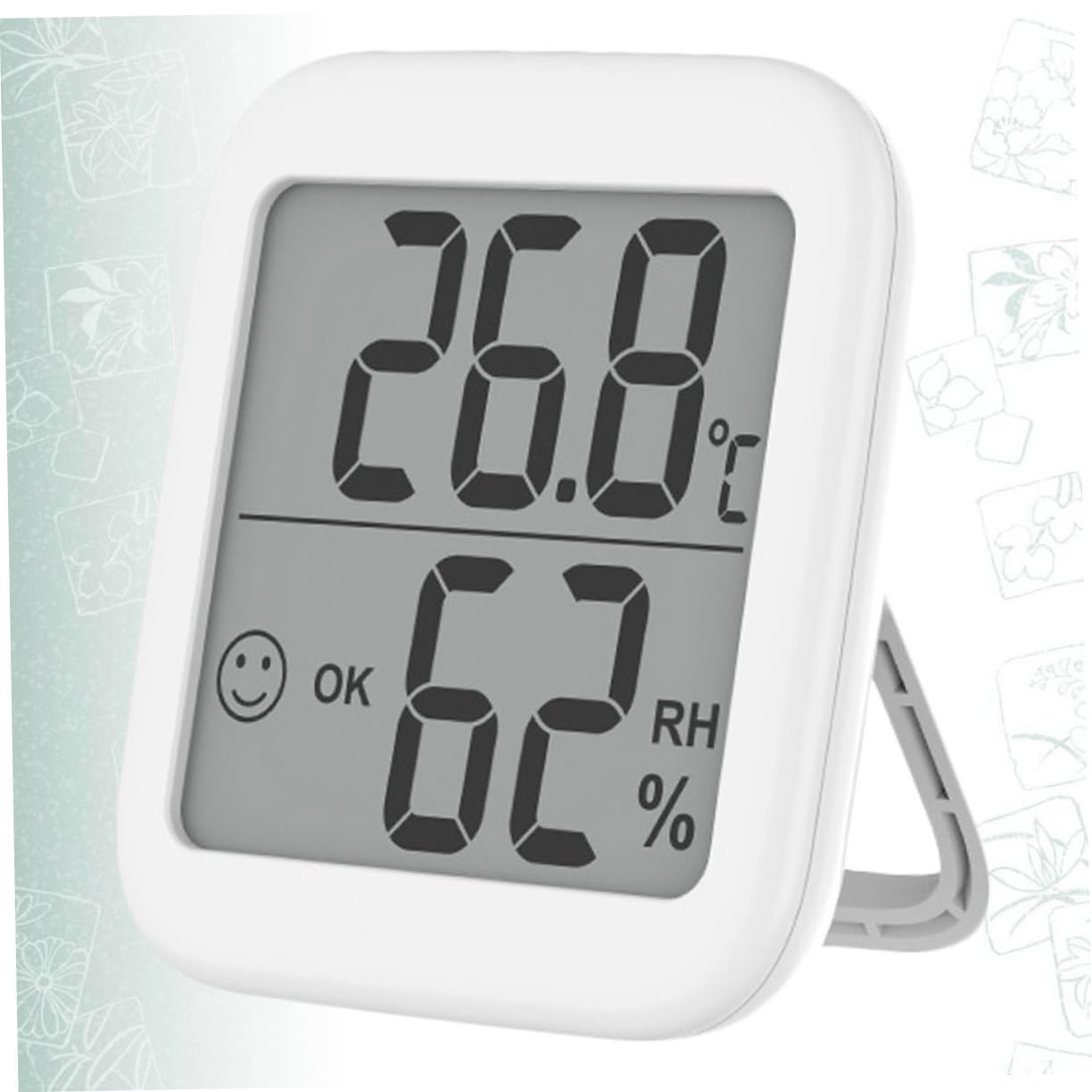 TOYANDONA 3 Pezzi Misuratore Elettronico Di Temperatura e Umidità Termometro Igrometro Digitale Per Humidor Mini Igrometri Igrometro All'aperto Termometri Bianca