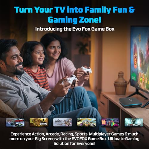 EvoFox-Game-Box-V2-TV-Gaming-Console-With-Smart-Remote-and-Game-Controller-4-GB-RAM-32-GB-Storage-Powerful-GPU-Quad-Core-Processor-Bluetooth-50-4K-Output-Preloaded-Games-Coal-Black