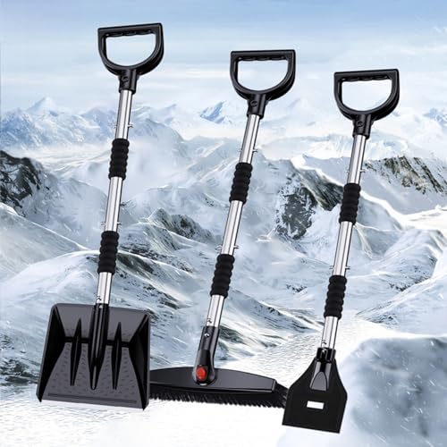 Pelle à neige rétractable pour voiture pour éviter l'enlisement en hiver, camping et boue