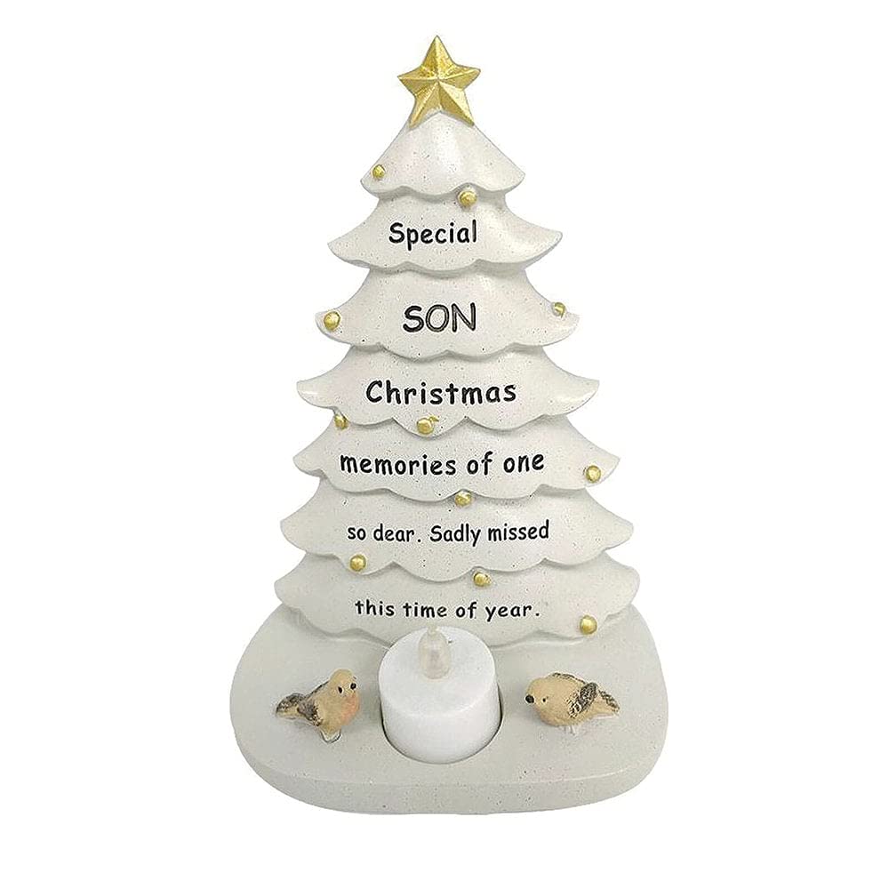 David Fischhoff Christmas Tree Graveside Relative Memorial & LED Tealight (1, Son)