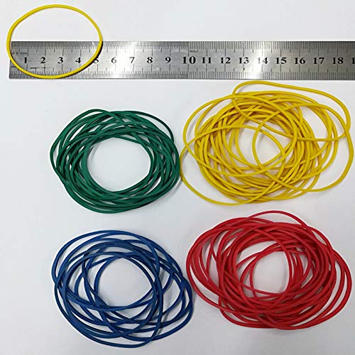 150pcs 50mm(2in) Multi Color Rubber Bands Elastics Bands Sturdy Rubber Bands for Home or Office use - Thumbnail 2