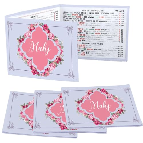 Funda para cartas Mahjong 4 piezas 11.25 x 7 pulgadas