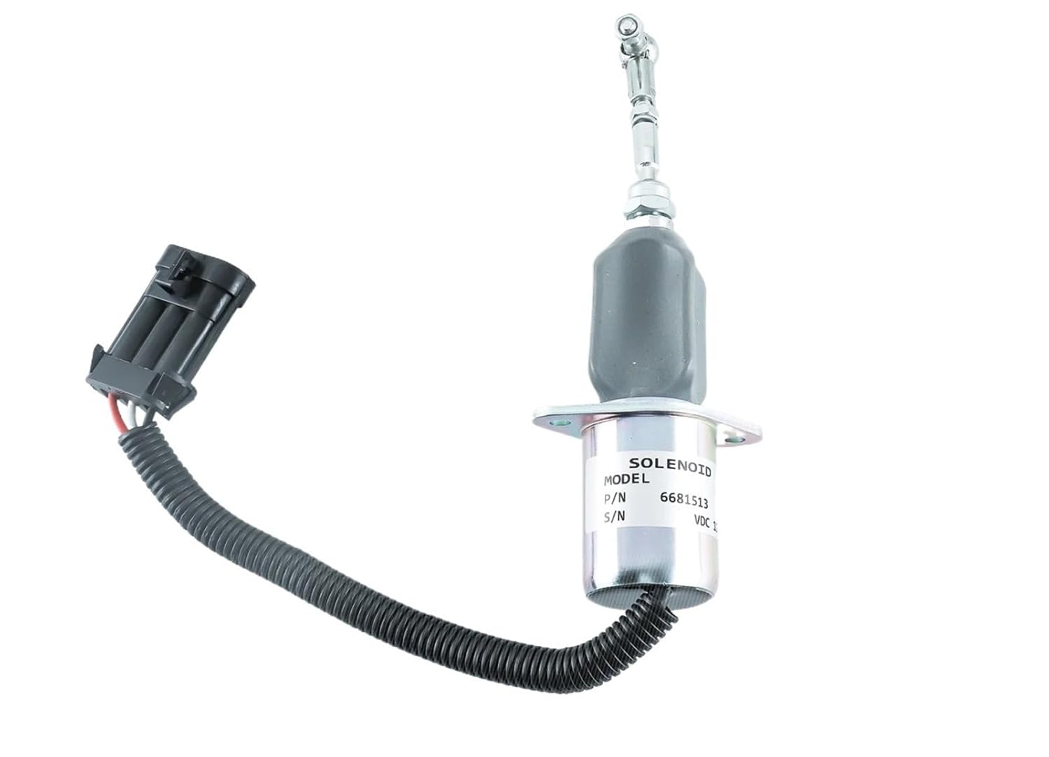 6681513 Fuel Shut Off Solenoid with Kit 6681512 6667992 6667993 for Skid Steer S185 Excavator 325 12VDC