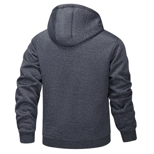 Kolongvangie Men's Fleece Jackets Sherpa Lined Sweatshirt Zip Up Hoodie Warm Coat Brushed Winter Jacket2