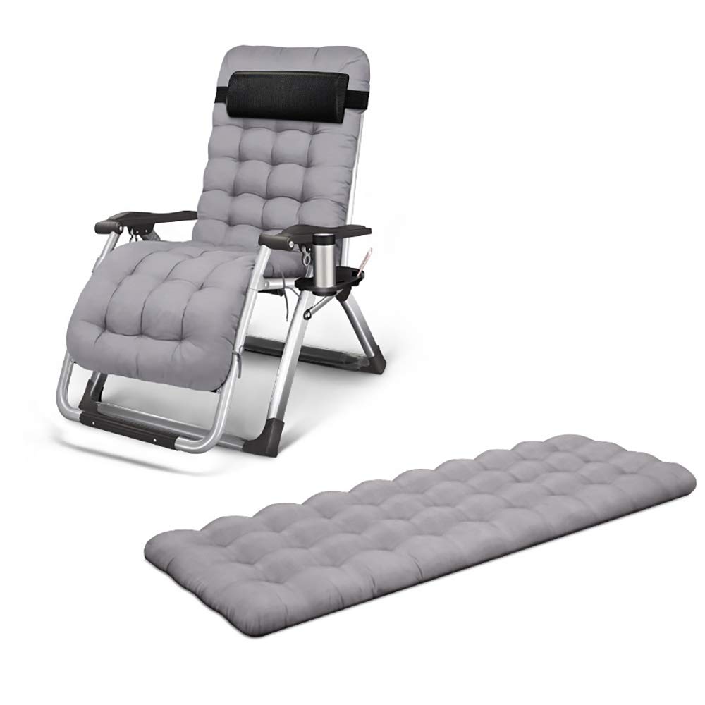 Cojín para tumbona de jardín Ruby Lil 162x50cm gris reclinable