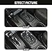 RT-TCZ for Jeep JK Gear Shift Panel Trim Cover Chrome for Jeep Wrangler JK JKU 2011-2017 Chrome Interior Accessories 2pcs