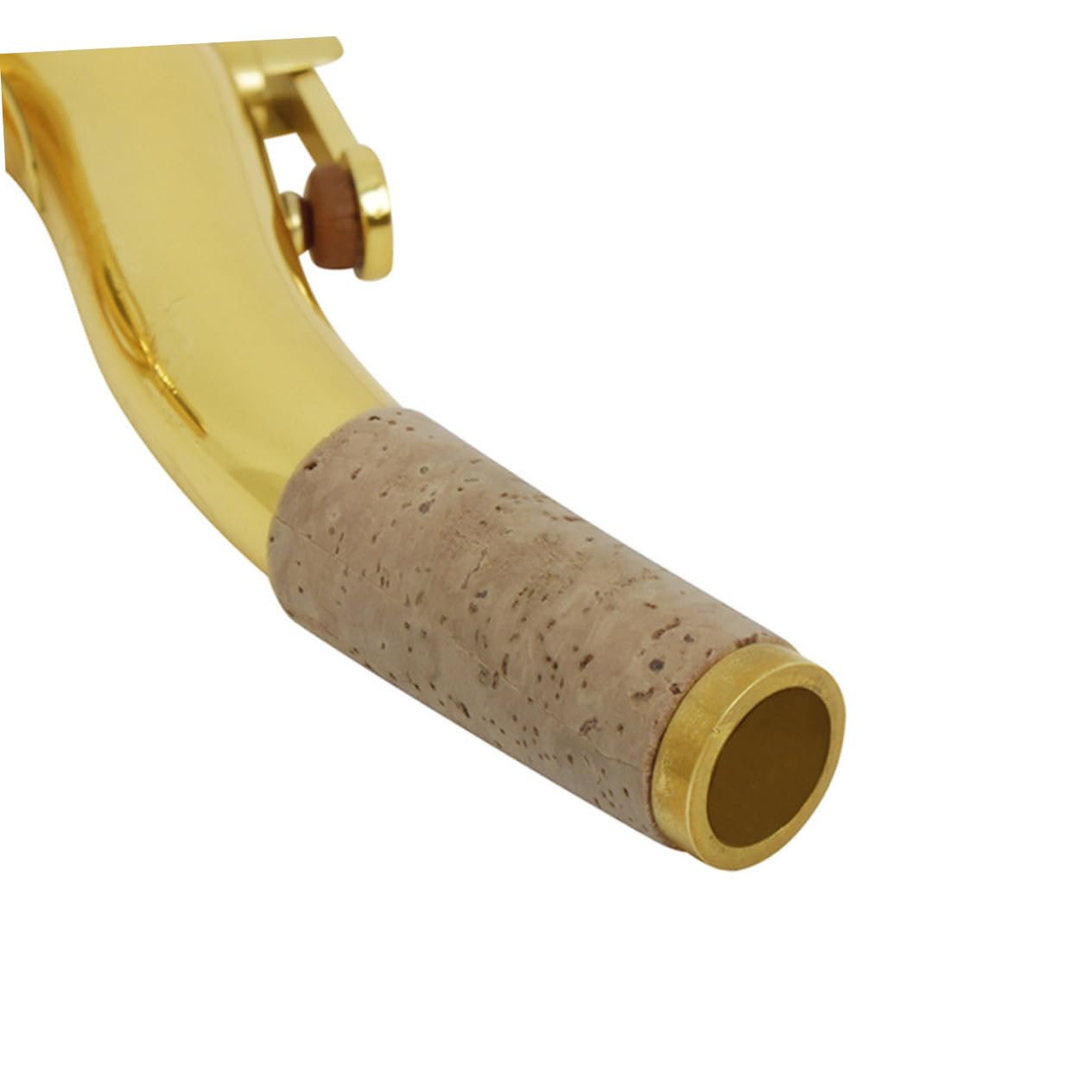 YARNOW Collo Migliorare in Ottone Sassofono Tenore per Placcato Curvo Argento 27,5mm, Ricambio Resistente Suono le Note Alte