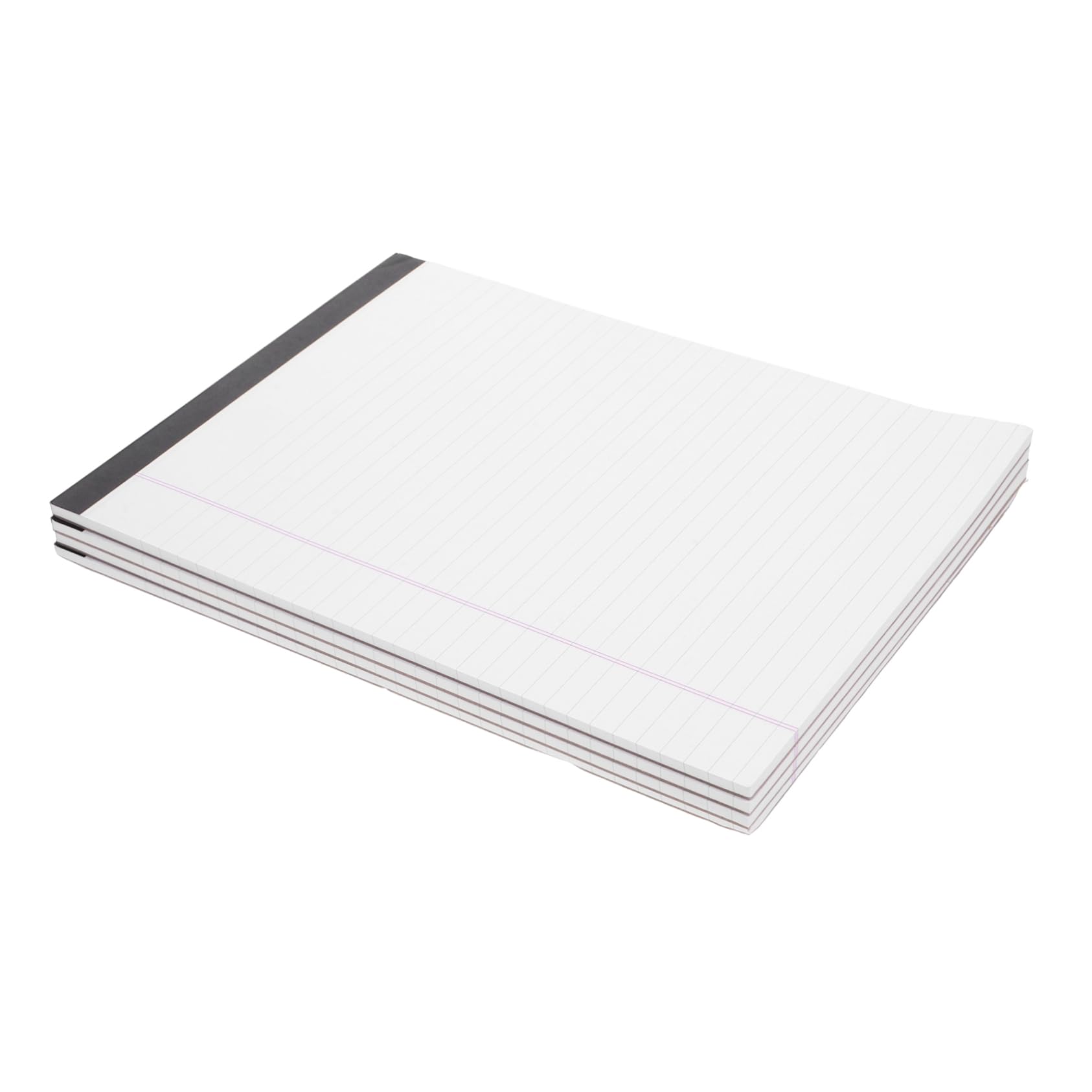 ARTIBETTER Blocco Note Legale A4, 4 Pezzi, Carta Bianca a Righe Larghe, Non Traspare L’inchiostro, Rilegatura Robusta per Studenti, Scuola e Disegno