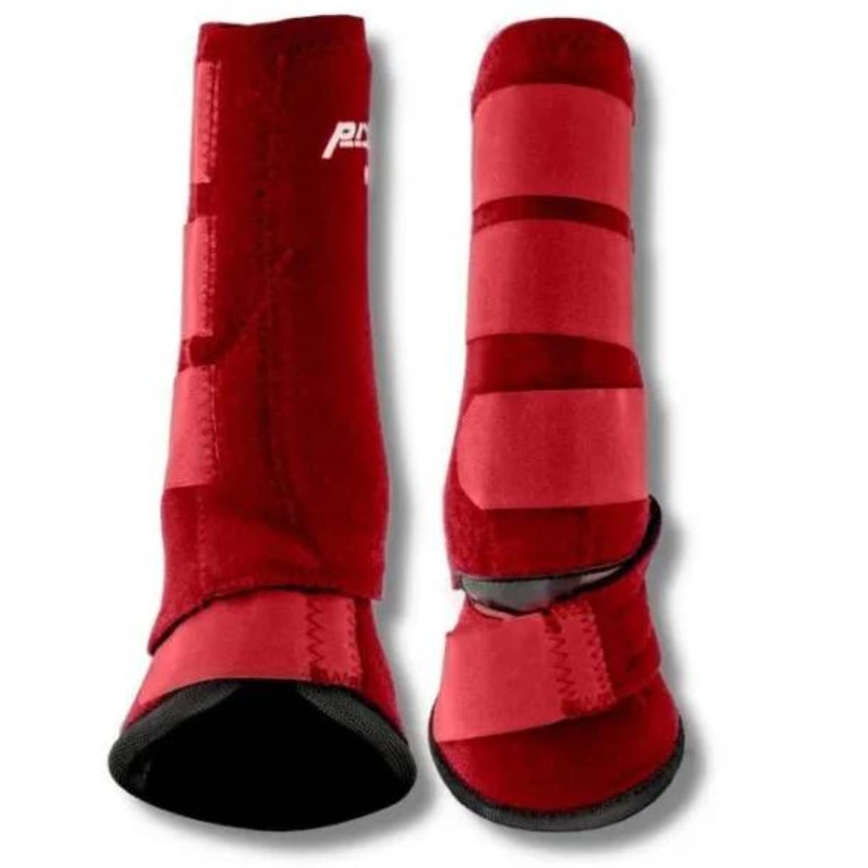 Protectores Protech + Campana 'Combi' | Talla L | Color Rojo | Equipamiento para el caballo | Producto de Guarnicionería | Tradición artesana | Los Nietos