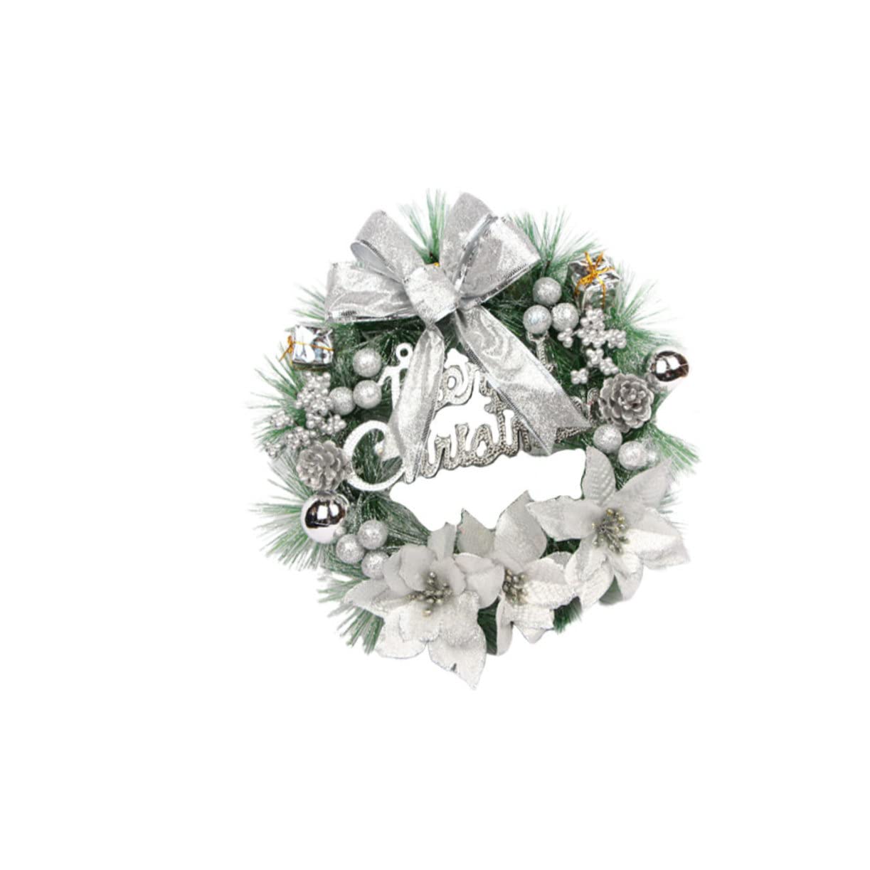 Cabilock 3 Pièces couronnes de pin de fête couronnes de récif de noël Pendentif Noel Christmas décor de Mariage Décoration extérieure Couronne de Noel Mode Guirlande de Noël Gland