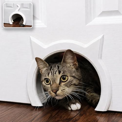 The Kitty Pass Interior Cat Door Hidden Litter Box Pet Door for cats up to 21 lbs