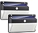 Luz Solar Exterior 108LED, Kilponen Foco Solar Exterior con Sensor de Movimiento Lámpara Solar Impermeable Gran Ángulo 270º de Iluminación Luces Solares Jardín 2200mAh y 3 Modos Inteligentes 2-Paquete
