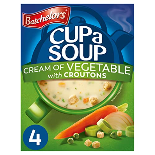Image of Batchelor's Cup A Soup with Croutons 4 Sachets - Cream of Vegetable, 122 g