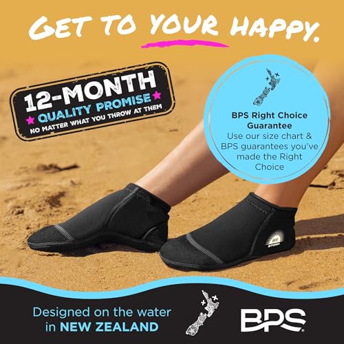 Image of BPS 'Aqua Series' 3mm Neoprene Water Socks for Sand, Beach, Soccer, Volleyball, Wetsuit Booties