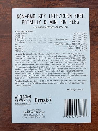 Wholesome Harvest Non-GMO Soy Free-Corn Free Potbelly & Mini Pig (10 lb)